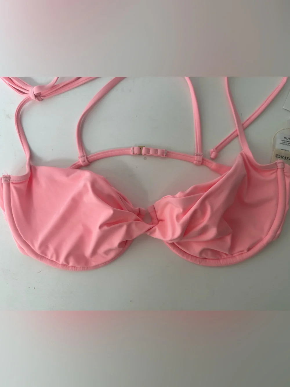 l*space Kerri Top (XL) & Leilani Bitsy Bottom (L) bikini set in Crystal Pink NWT